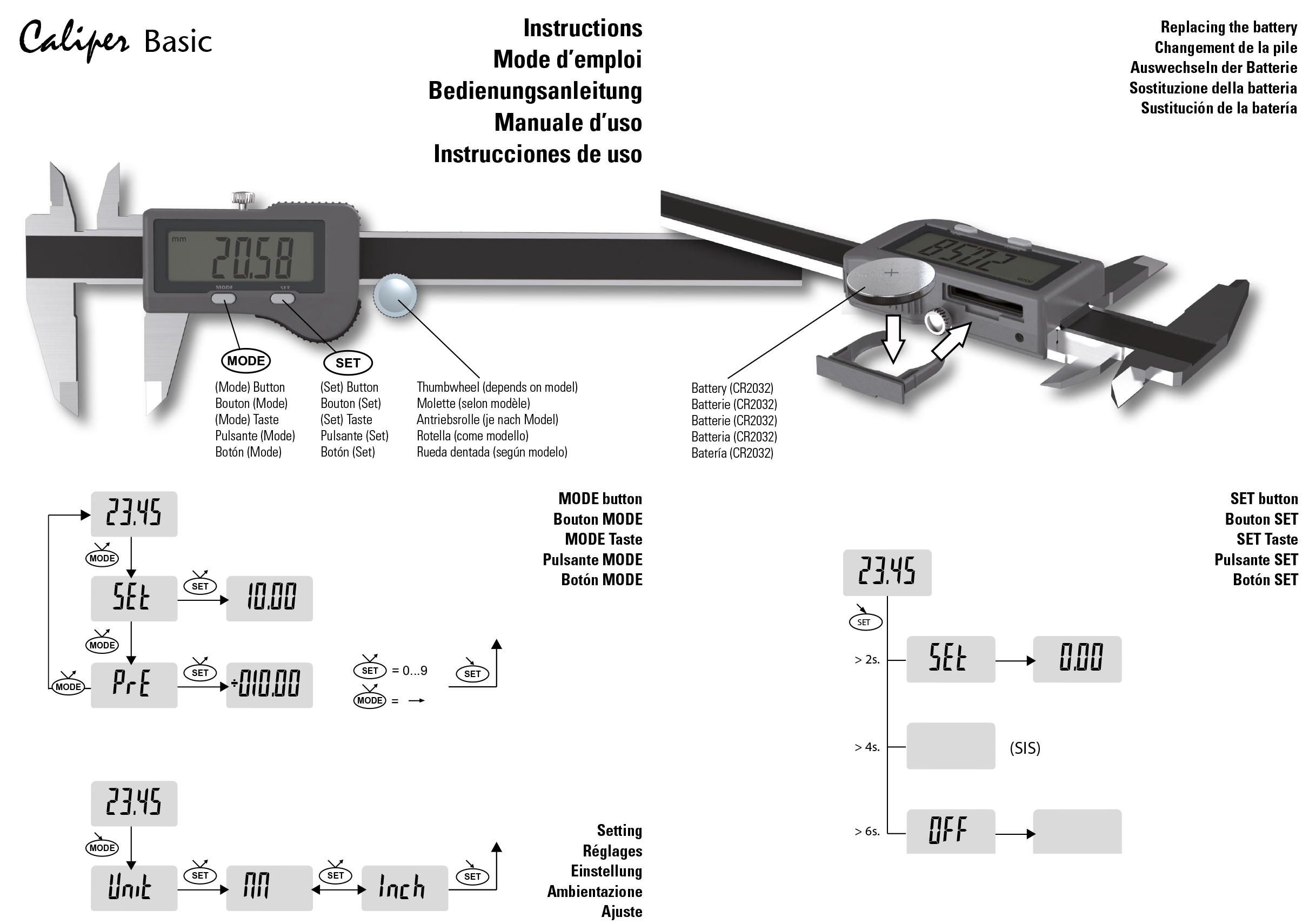 Manual Caliper no output